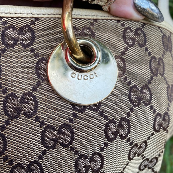 GUCCI ECLIPSE MICRO GG BUCKET BAG - Picture 6 of 13